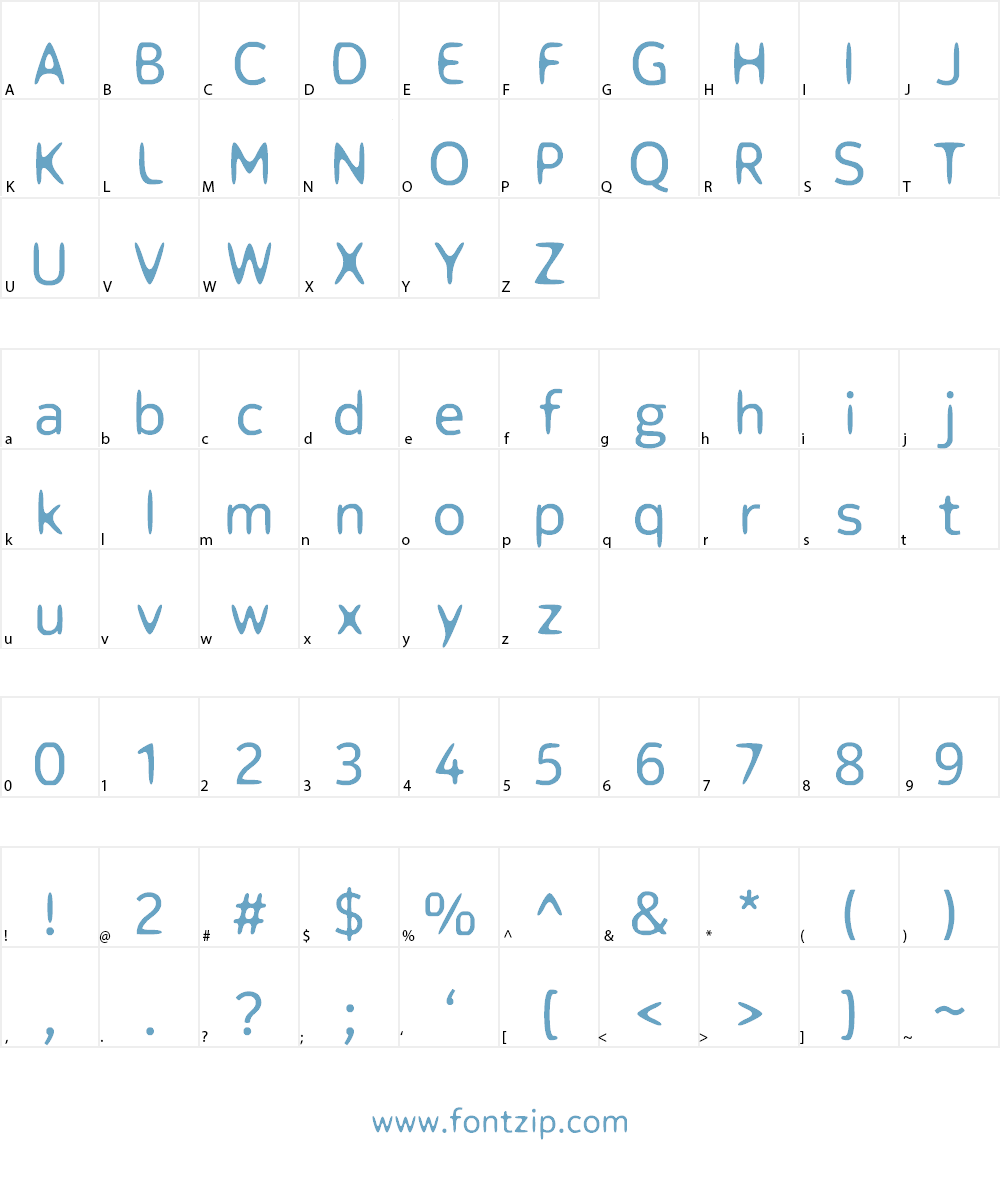 Off-curve Font Character