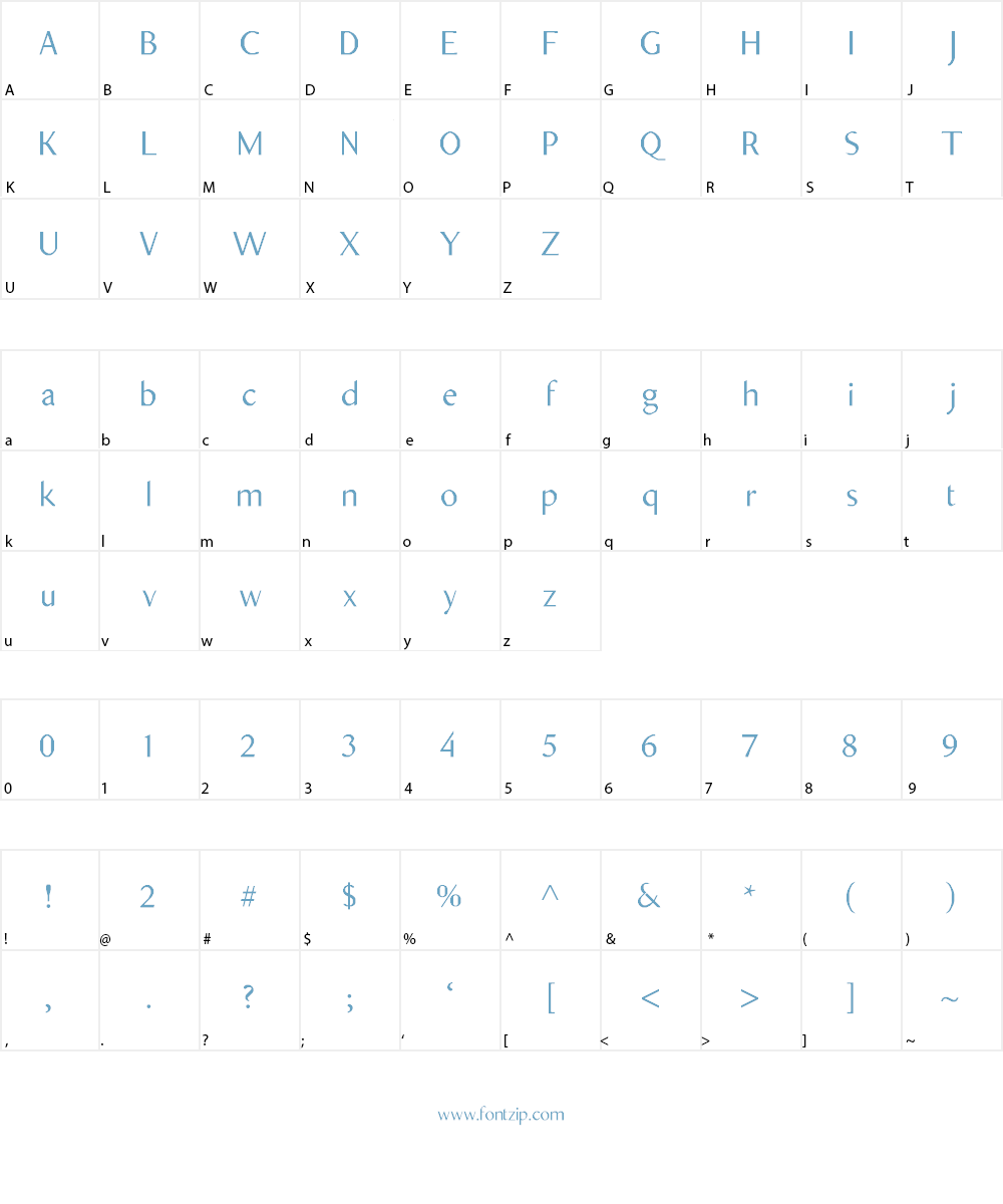 Opirus Semi-Serif Font Character