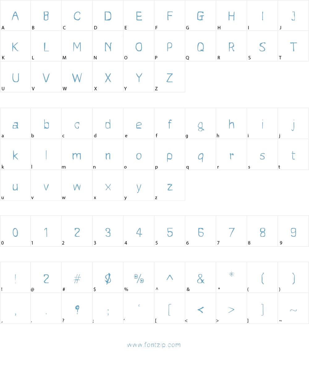 CRU-Nattapong-HandWritten-Regul Font Character