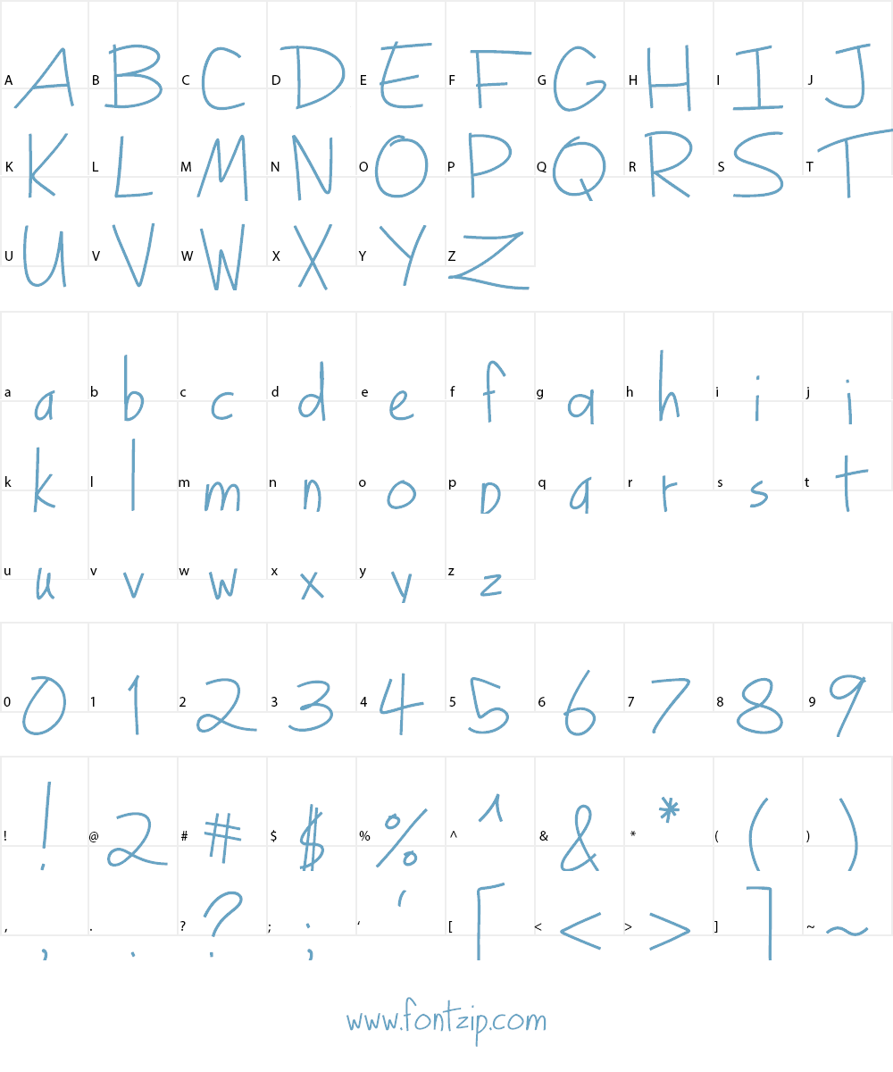 Turkeyface Font Character
