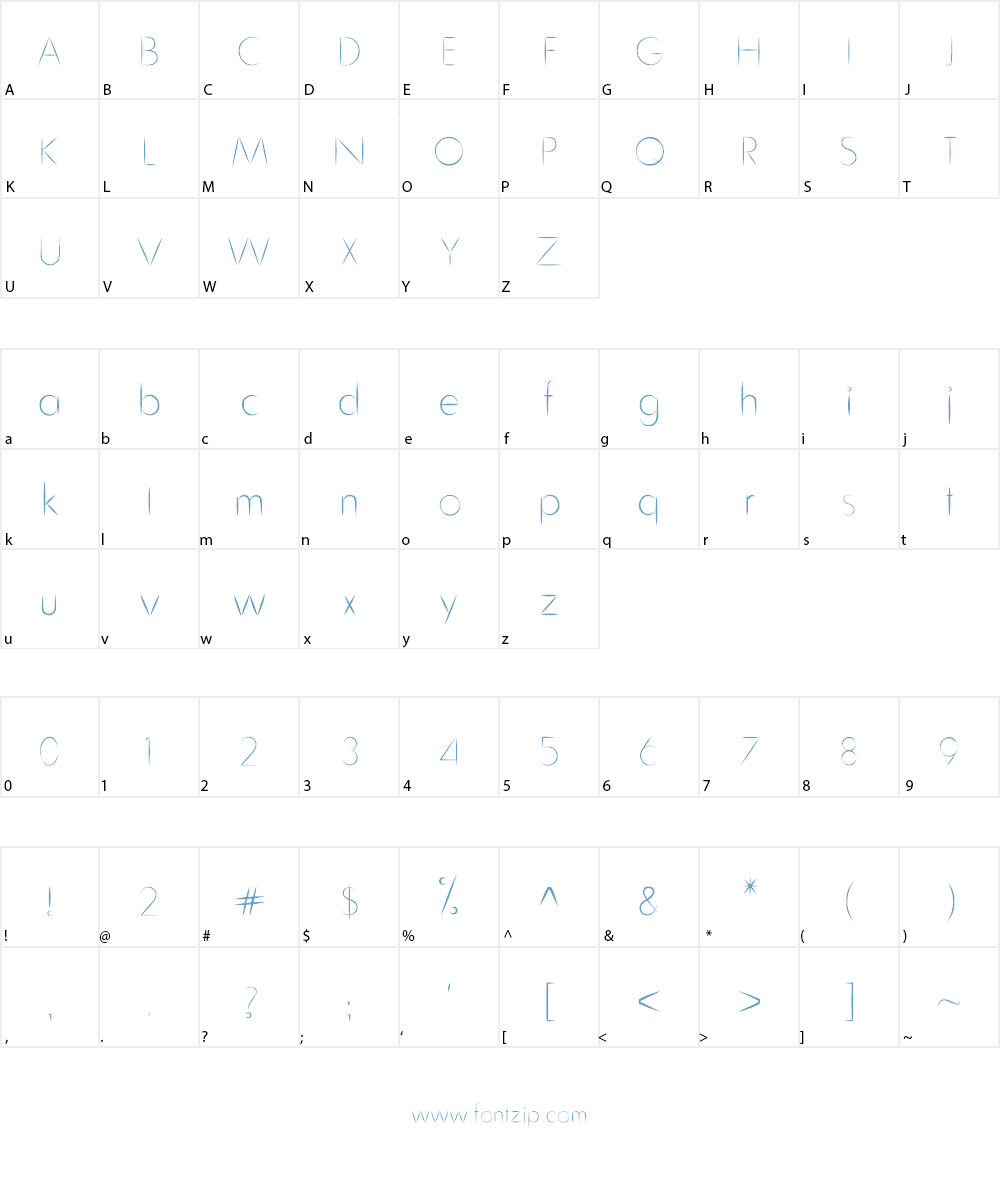 Cru-chaipot-mymoon Font Character
