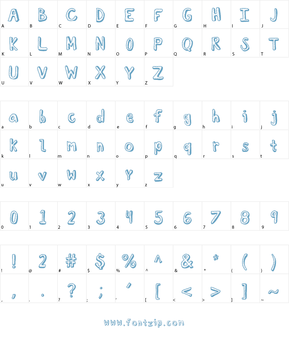 KBDelicateSoul Font Character