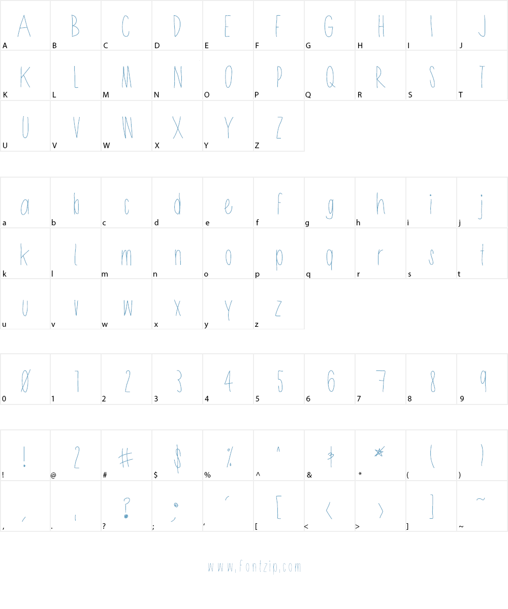 Shithead Font Character