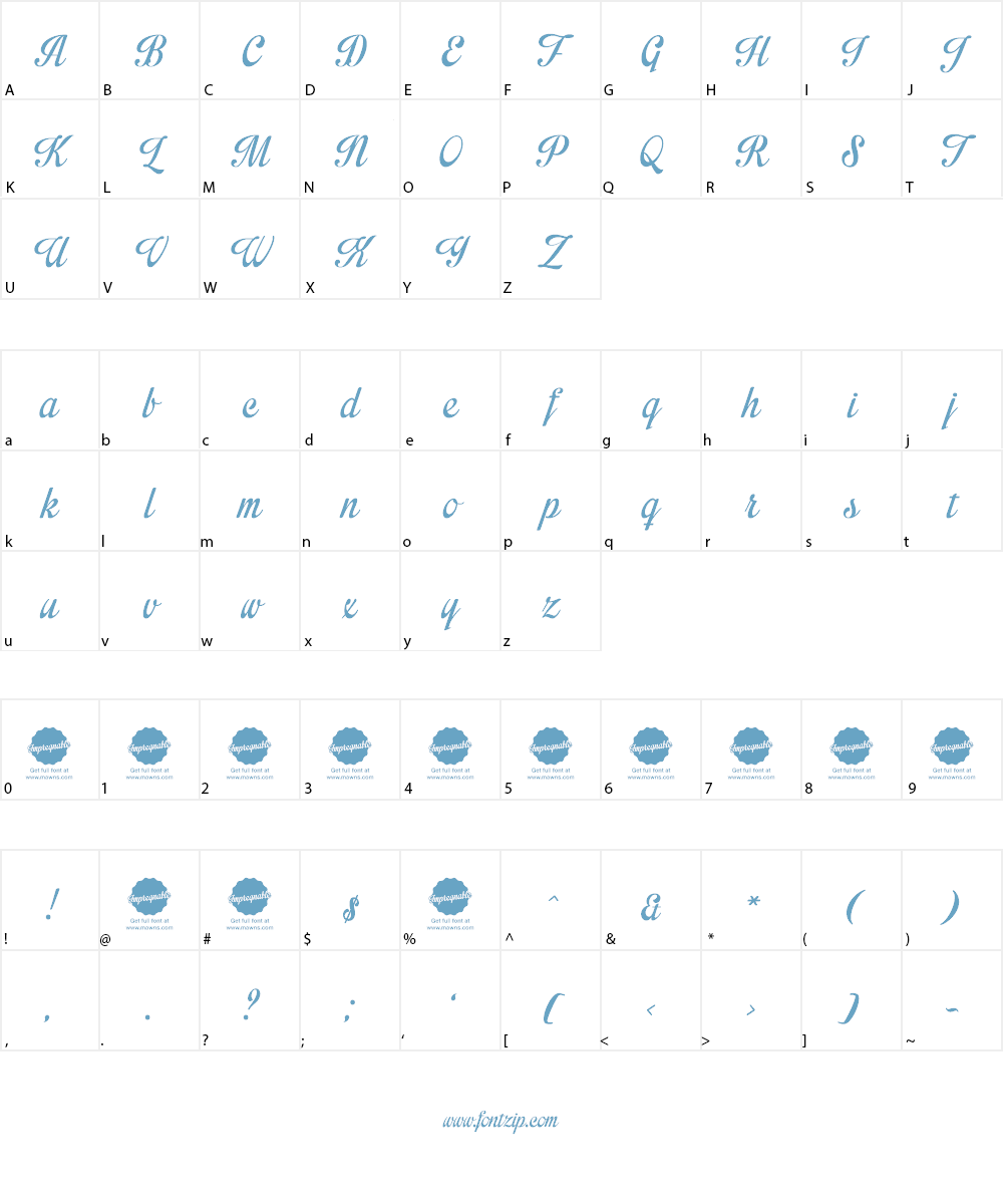 Impregnable Personal Use Only Font Character