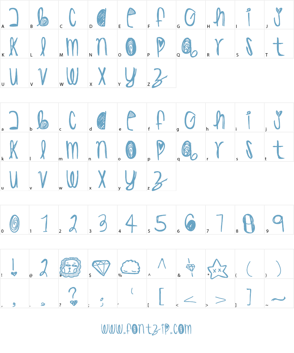 HisHighness Font Character