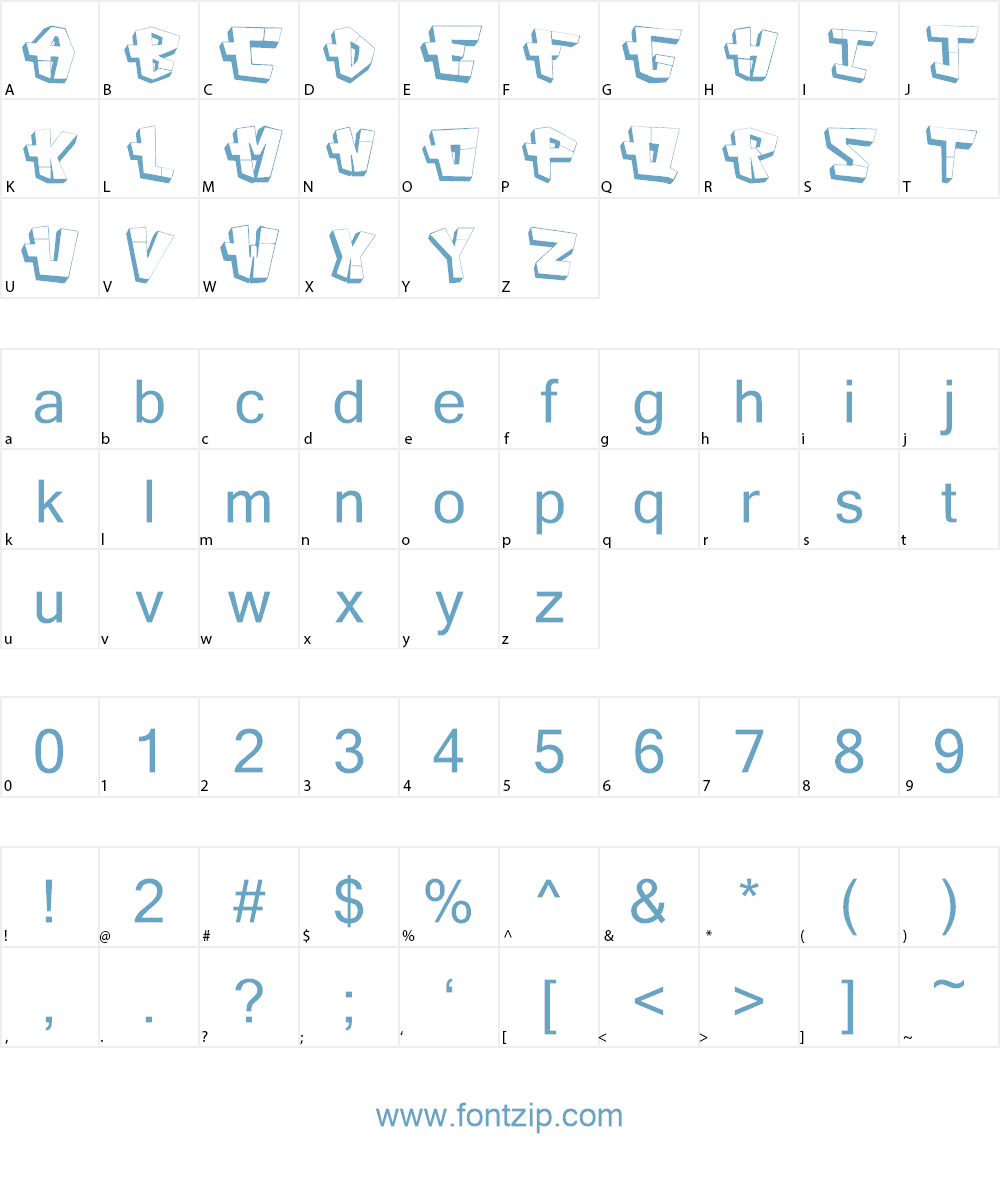 CAPconstruct Font Character