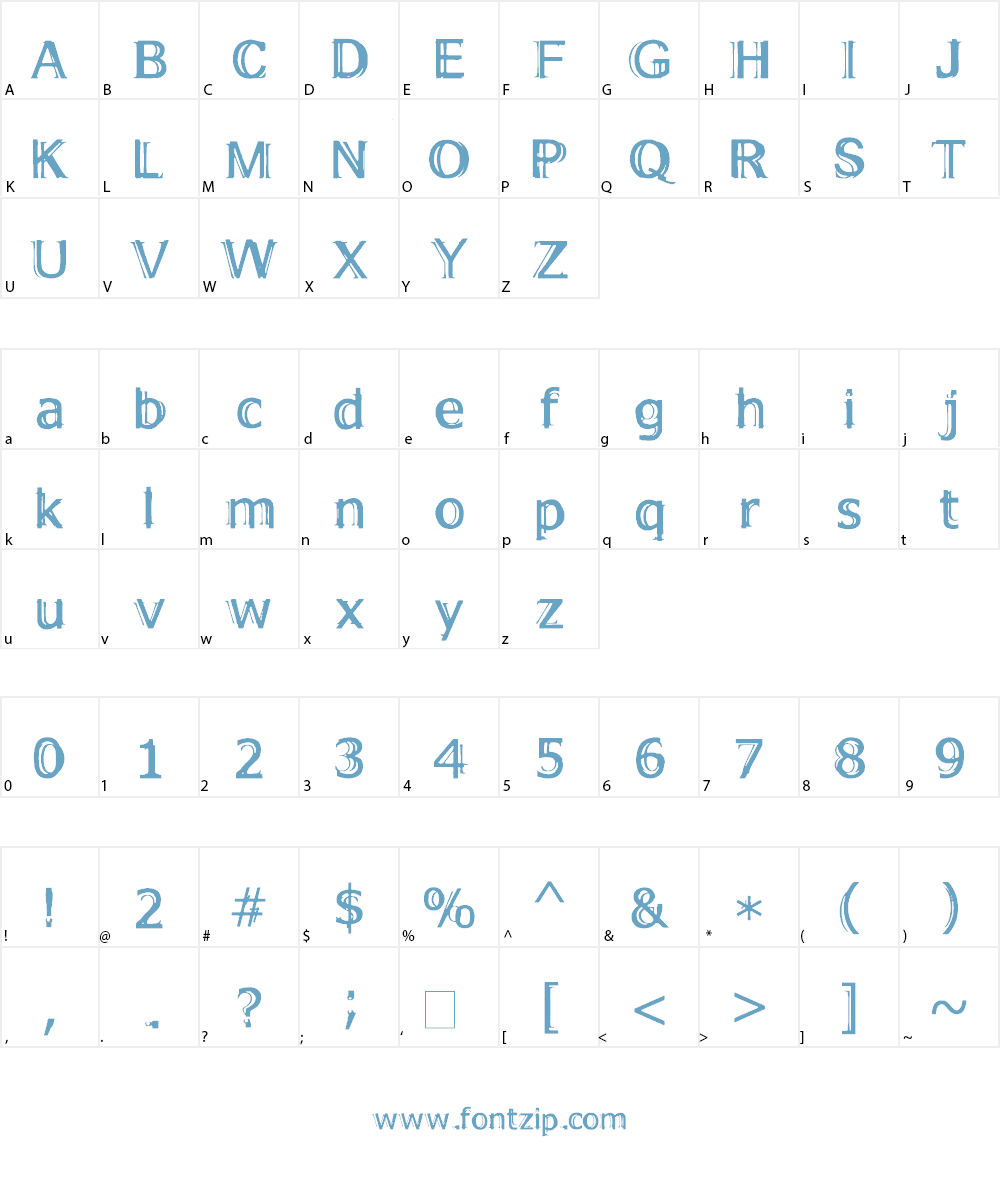 Xuczlam Font Character