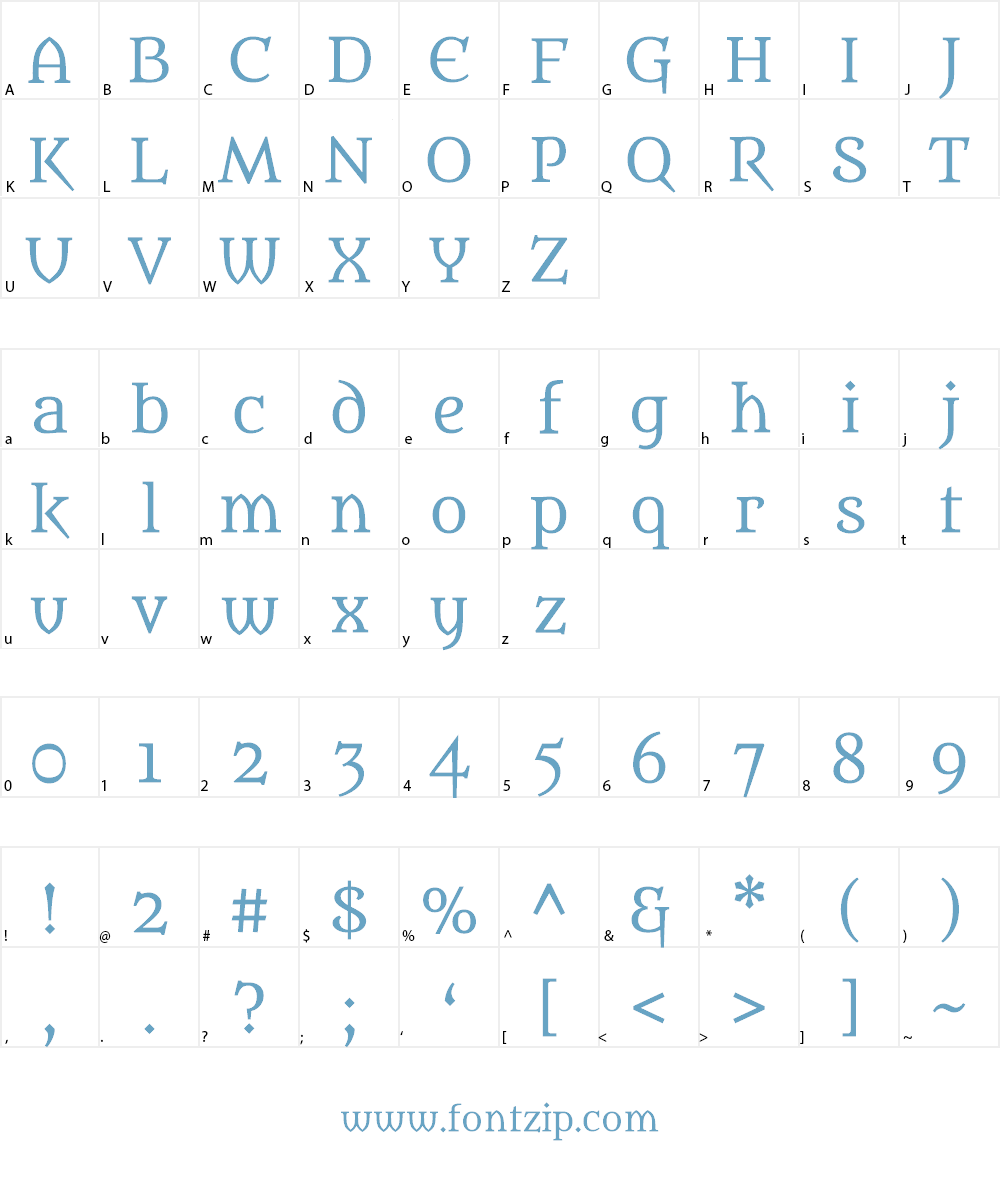Metamorphous Font Character