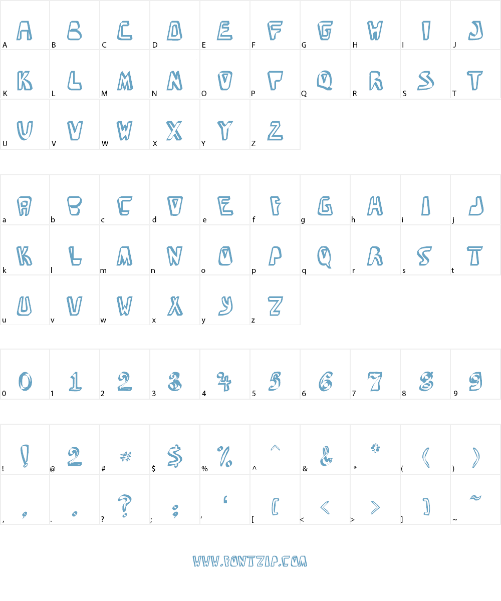 BarbibarianMarker Font Character