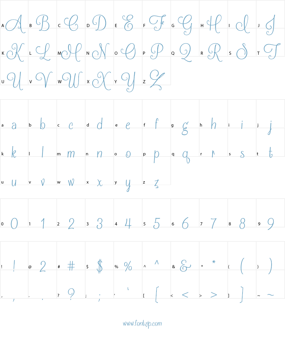 Frosting for Breakfast Font Character