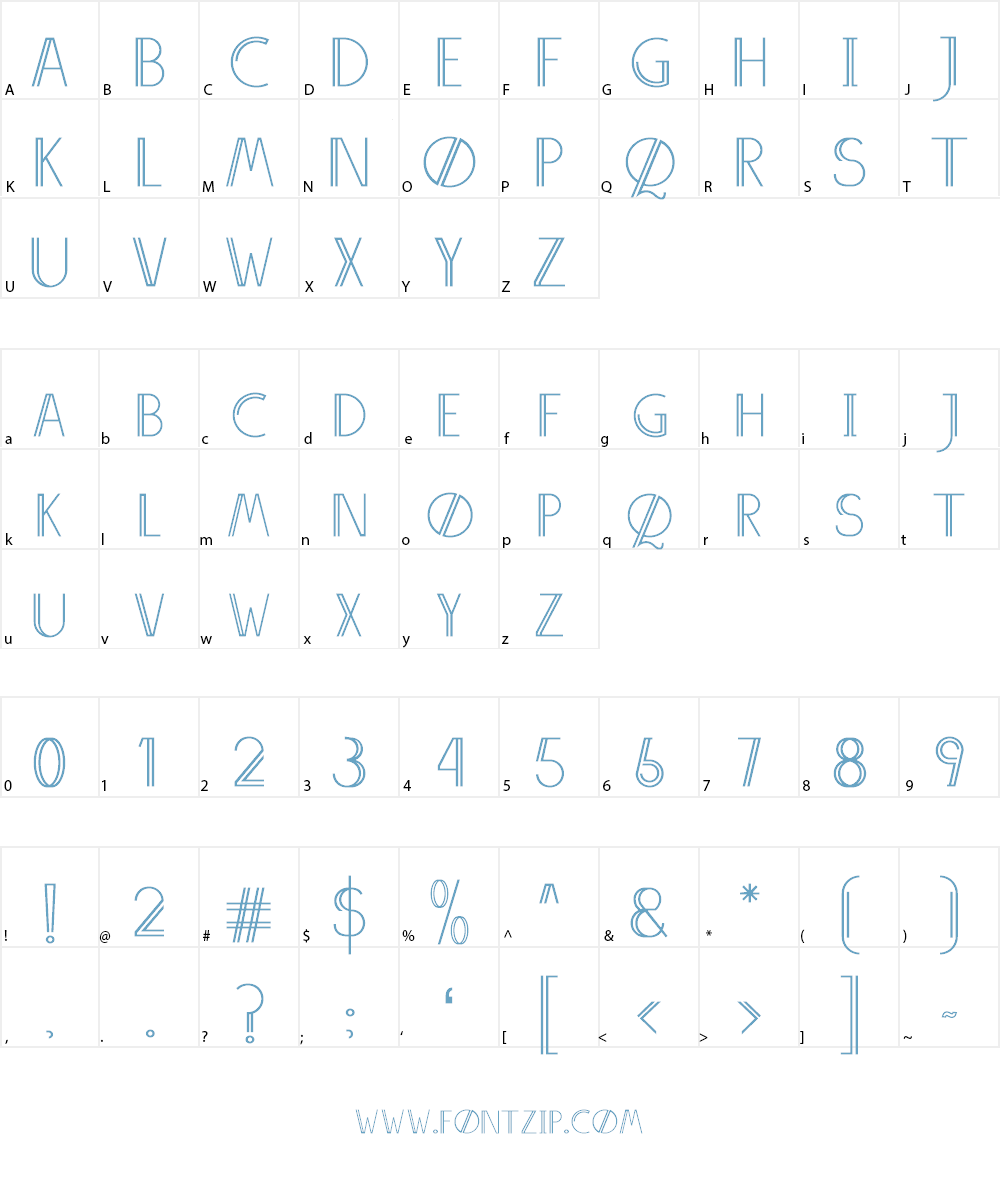 AnniversDemo Font Character