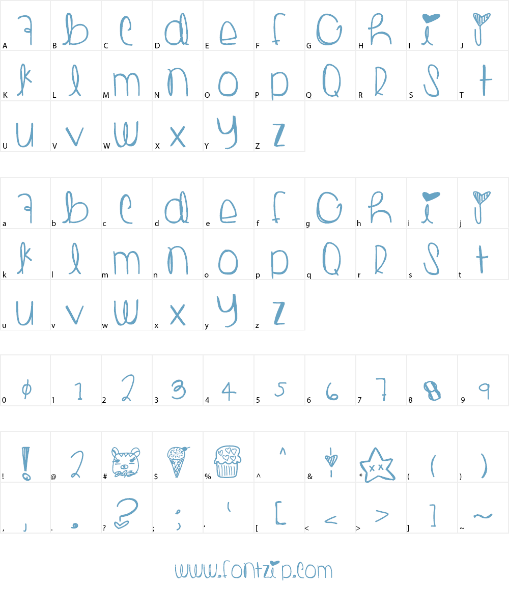 ToastEggs Font Character