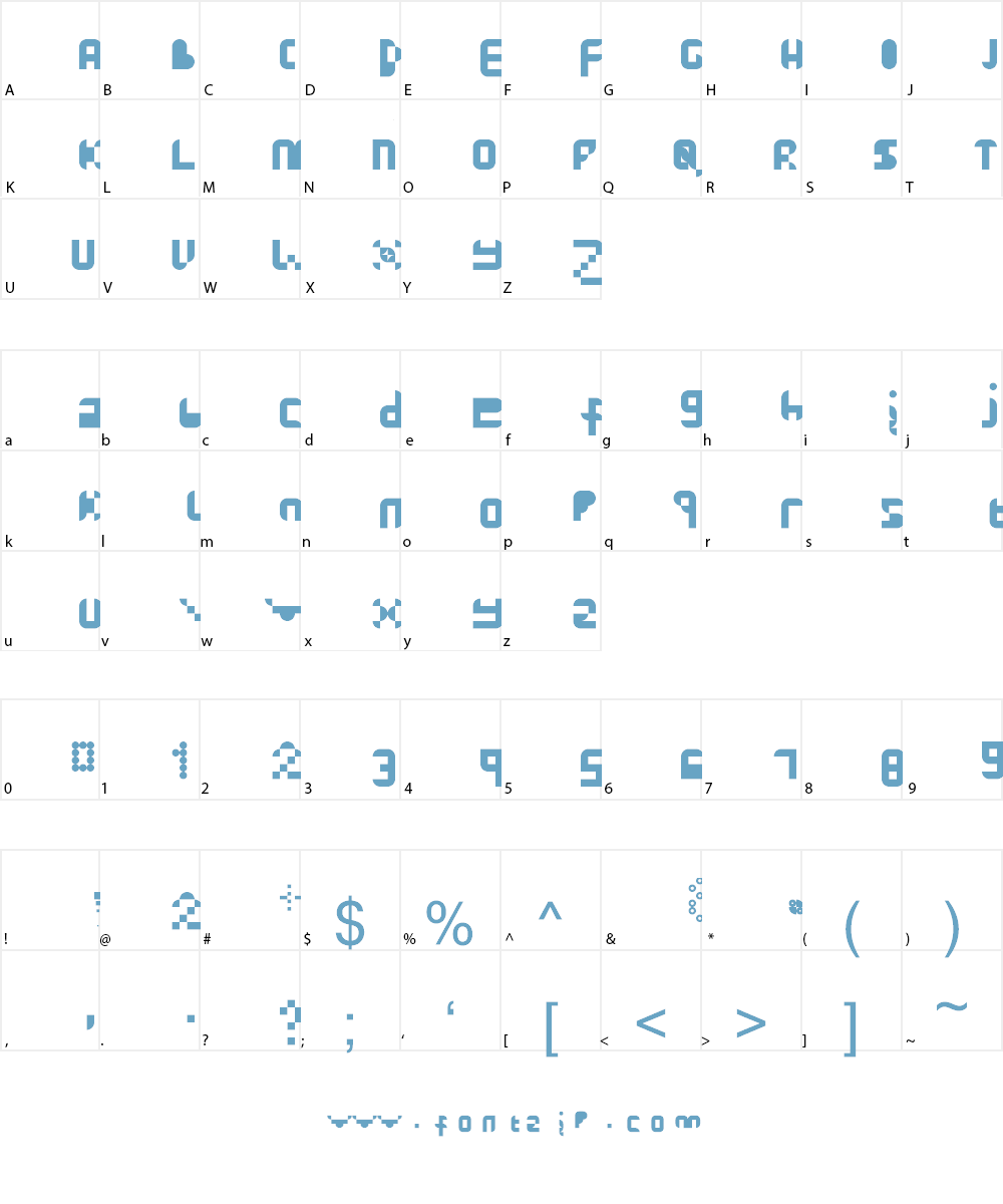 Dunno Fined Font Character