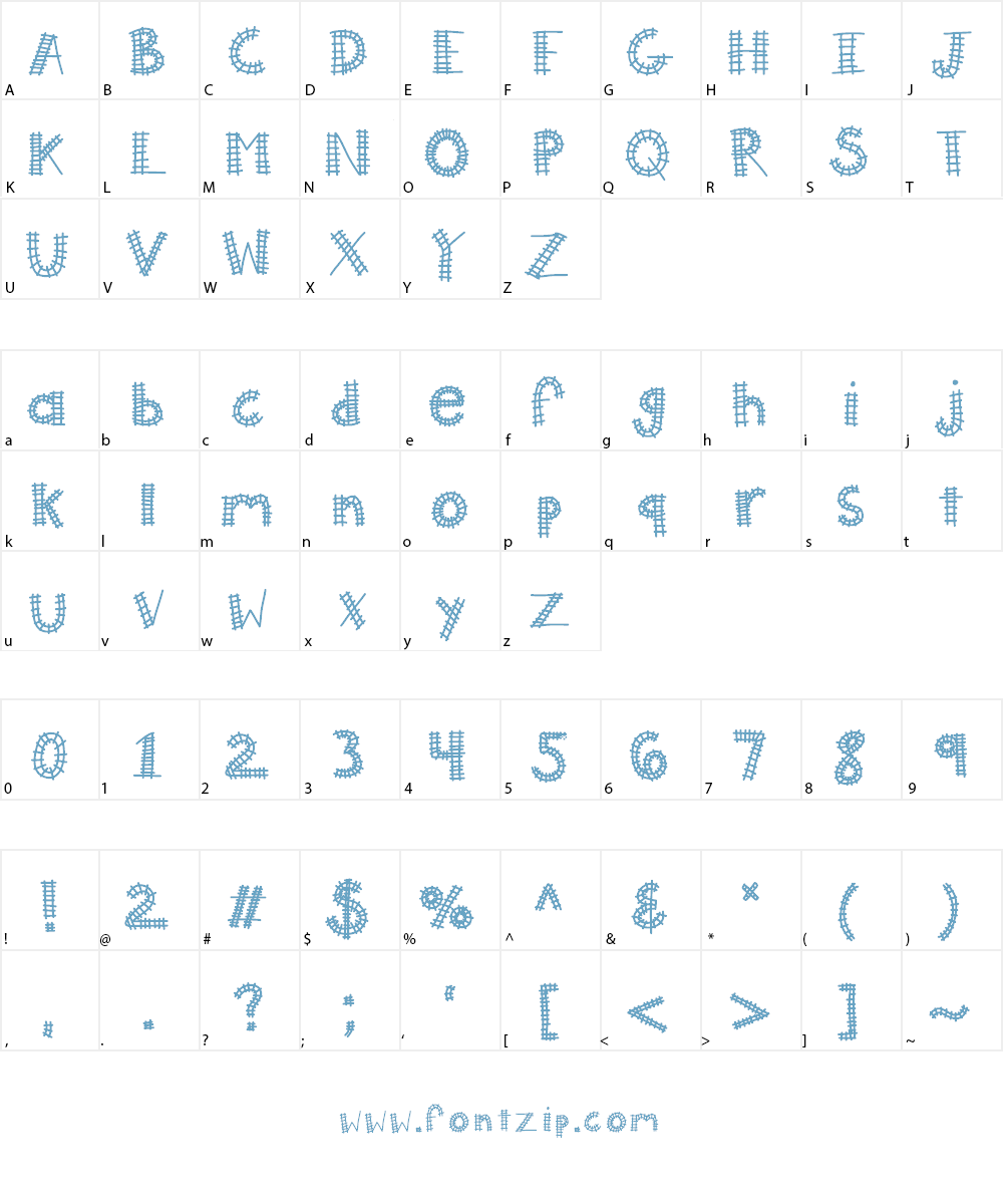 KBAllAboard Font Character