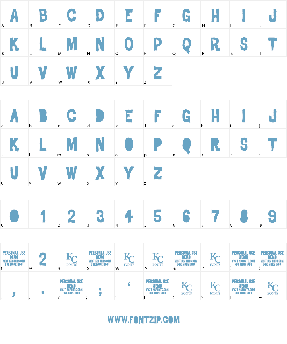 Dro DEMO Font Character