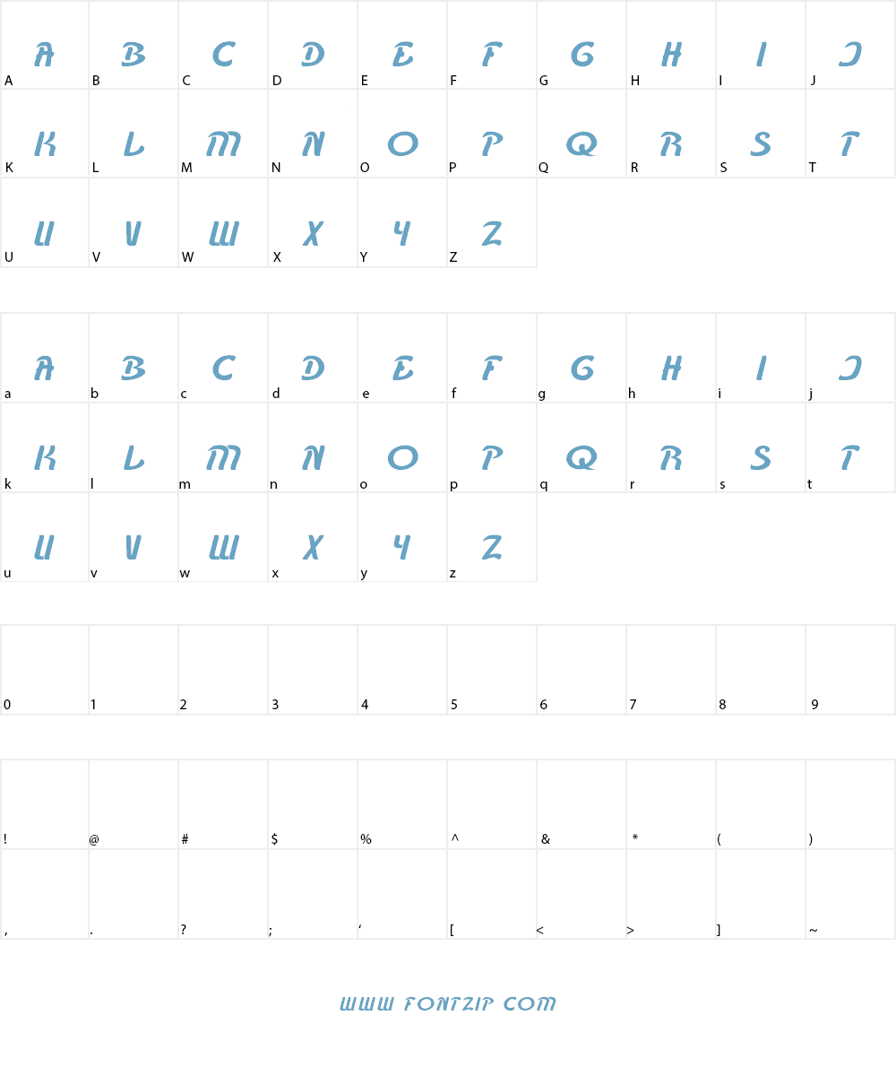 KARATE Font Character