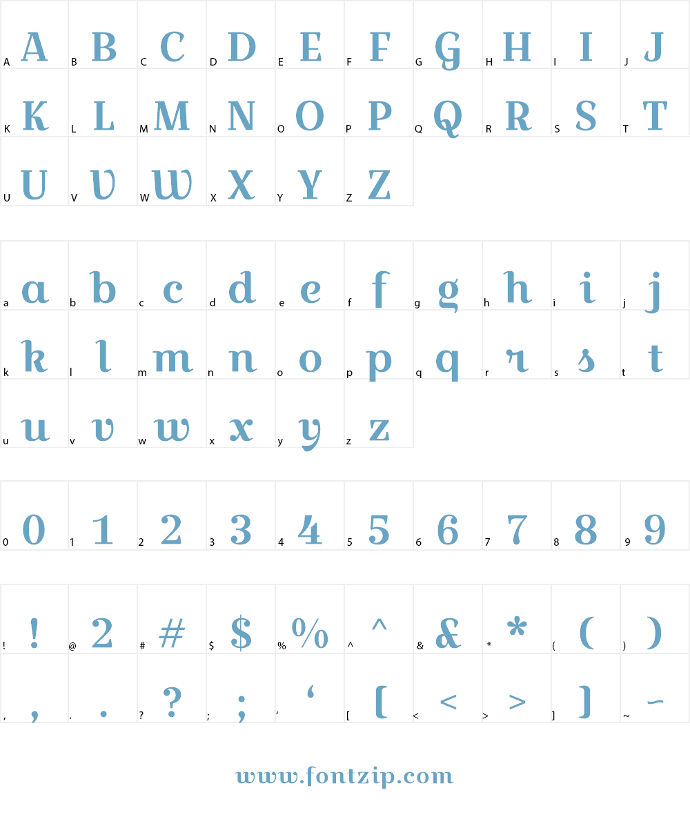 Croissant One Font Character