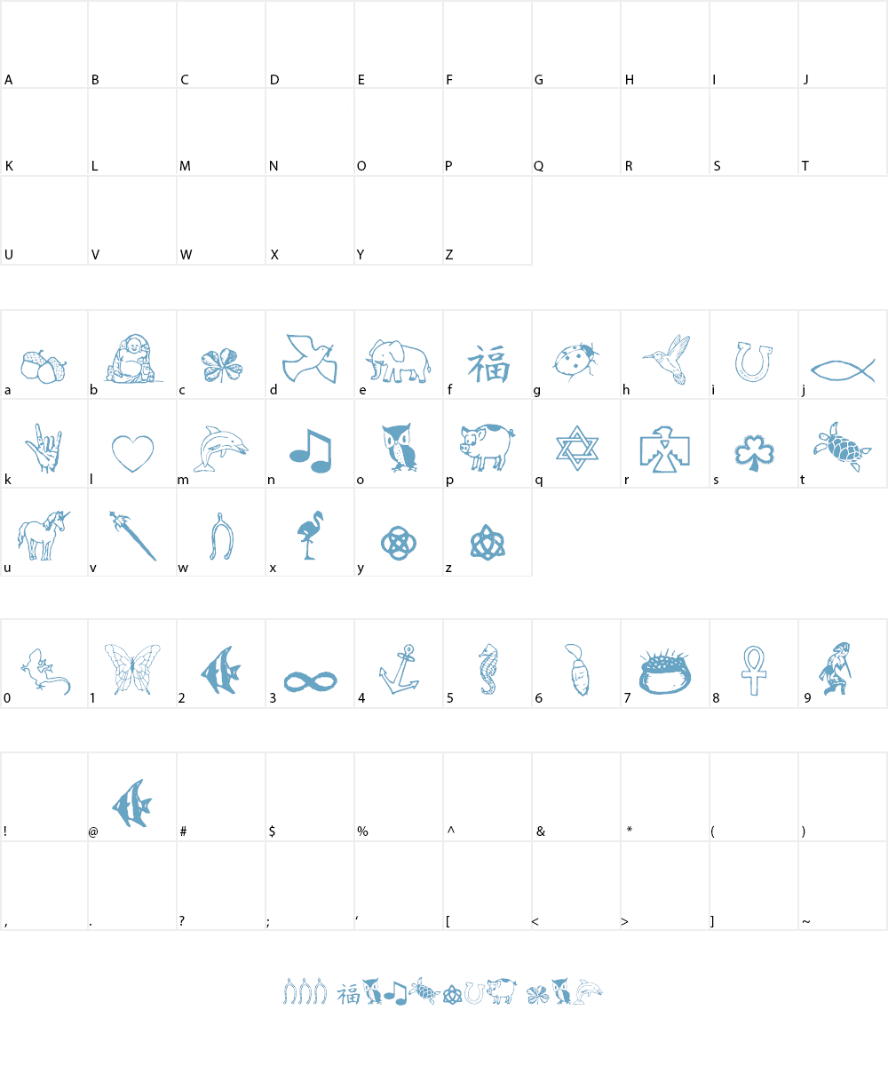 CharmingSymbols Font Character