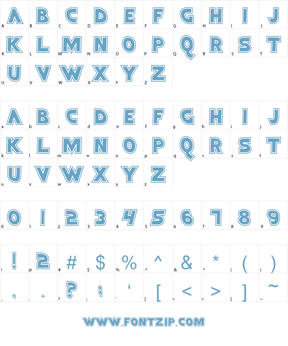 Bimasakti Font Character