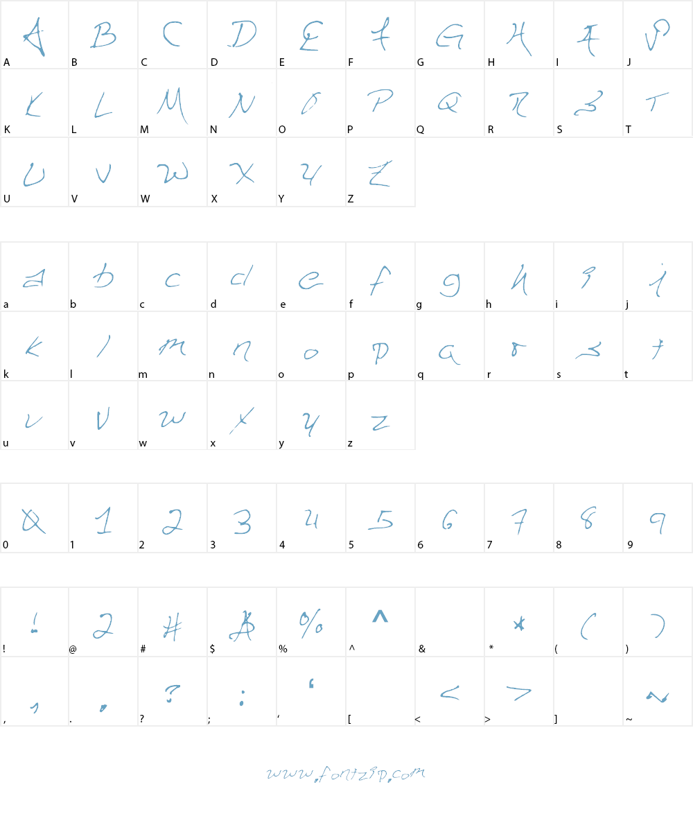 HaunFontV1 Font Character