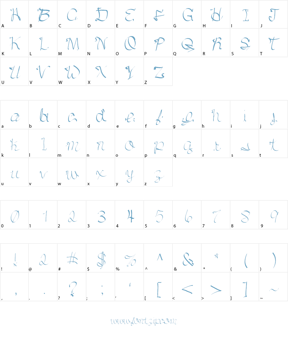 Belladikso Font Character