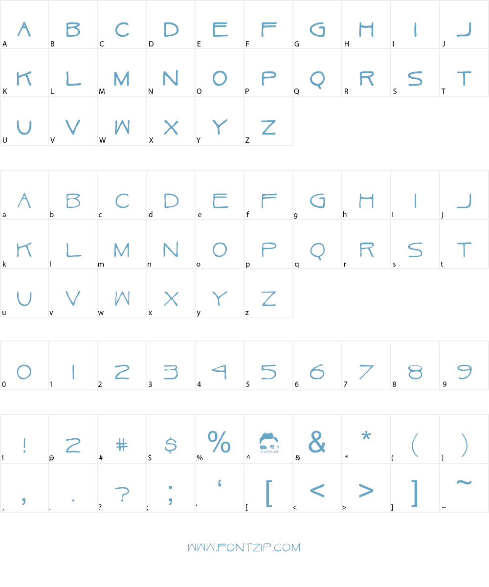 Ukulele Font Character