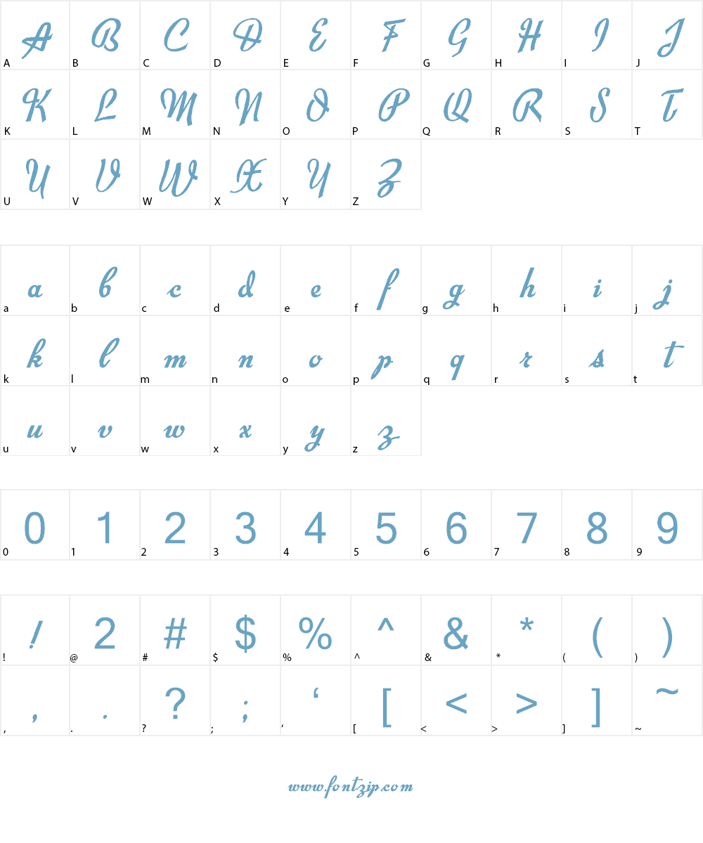 Exiles Font Character