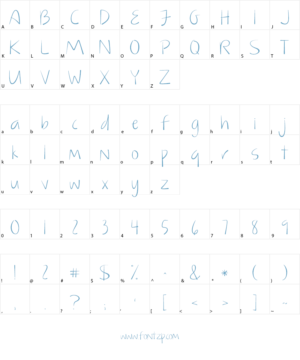 KG Just Give Me A Reason Font Character