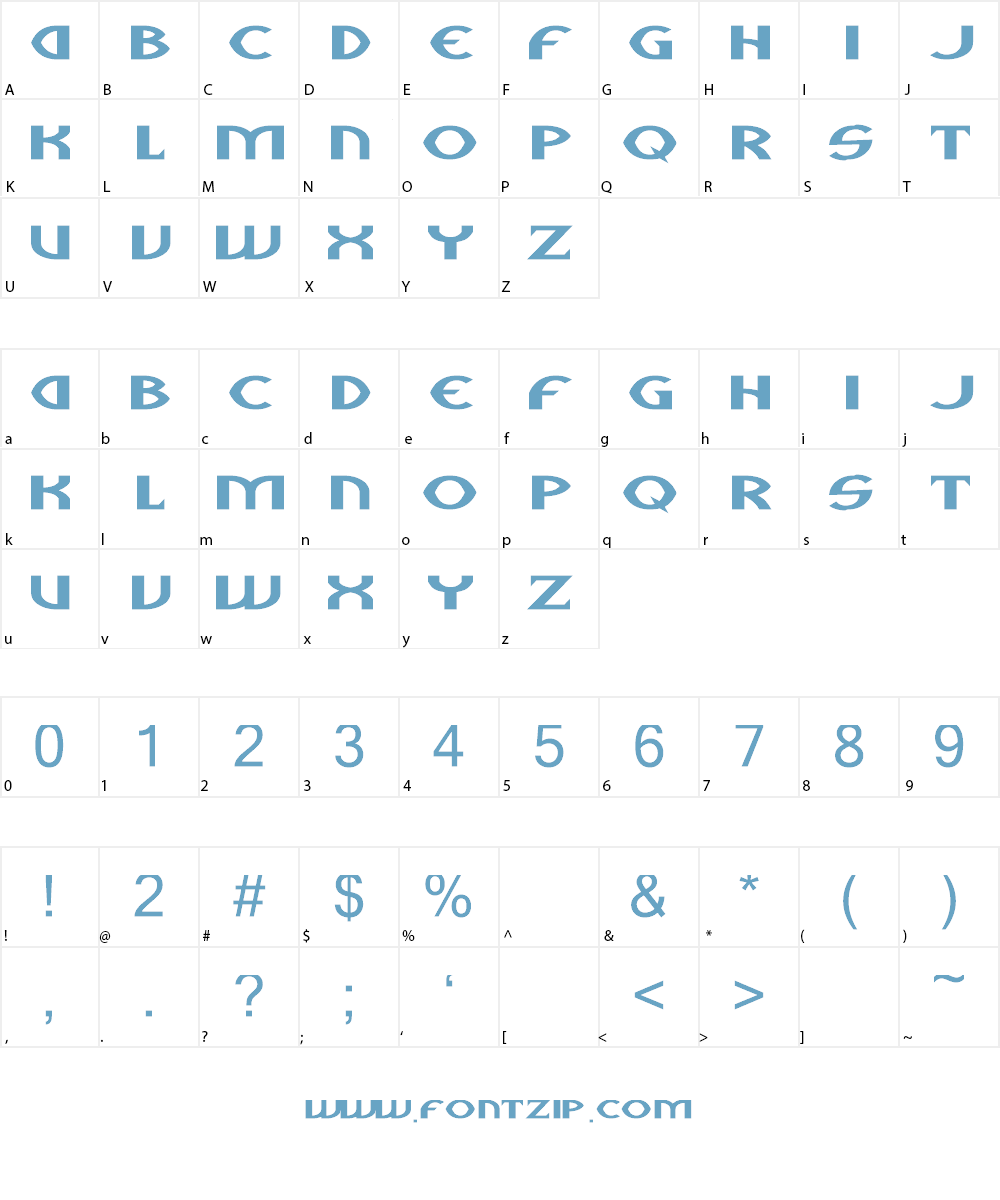 Aliens Font Character