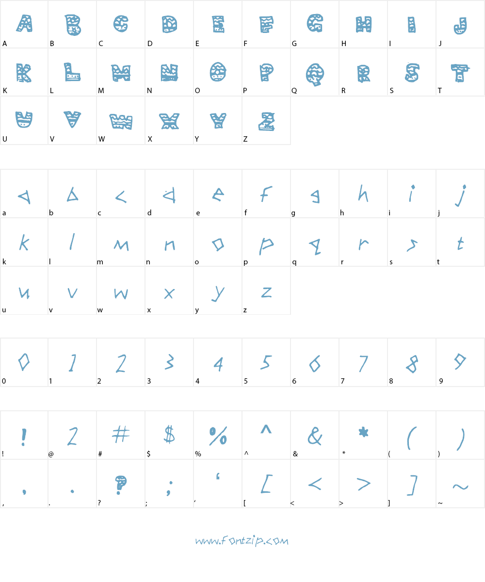 Aztec Font Character