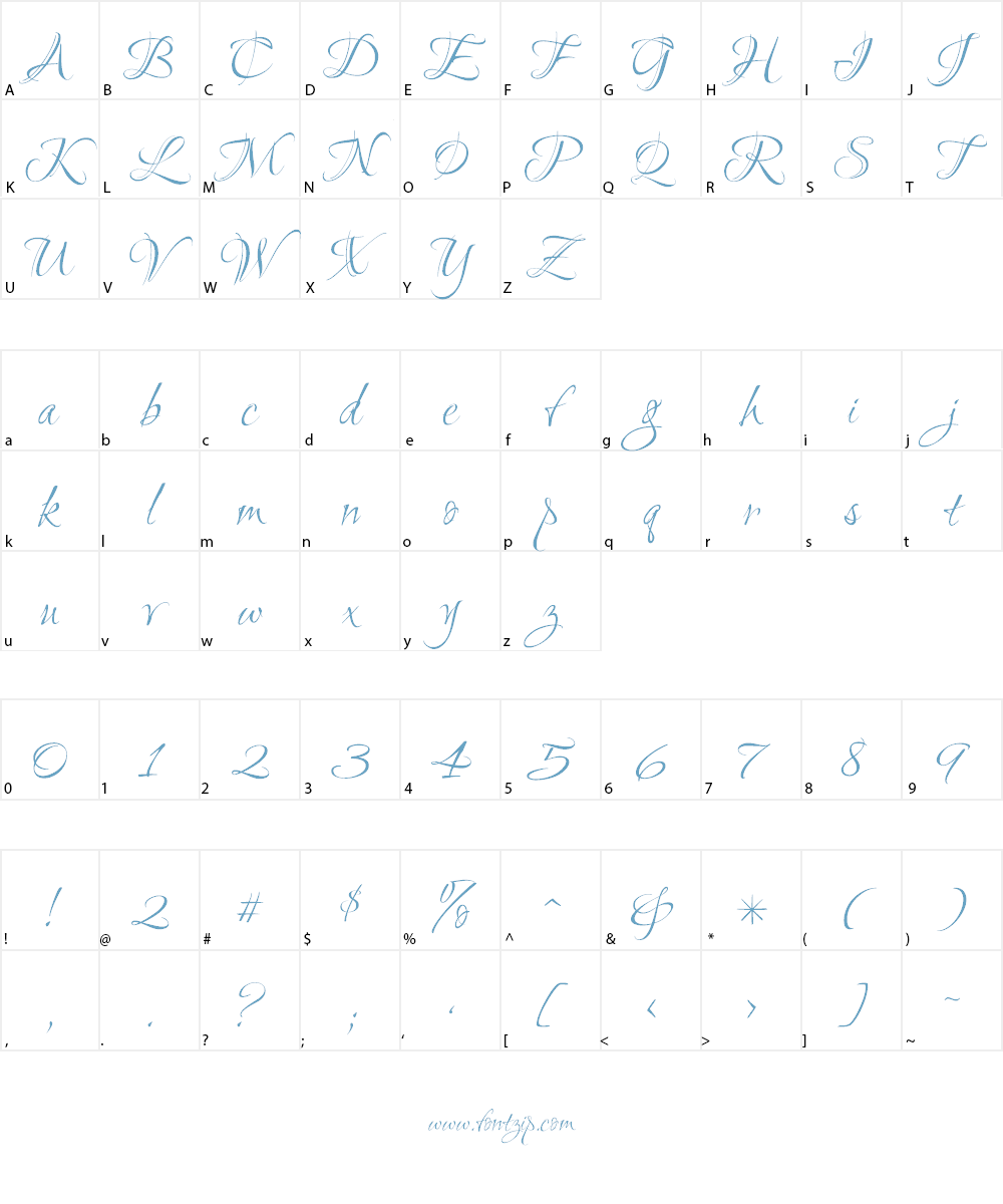 Ruthie Font Character