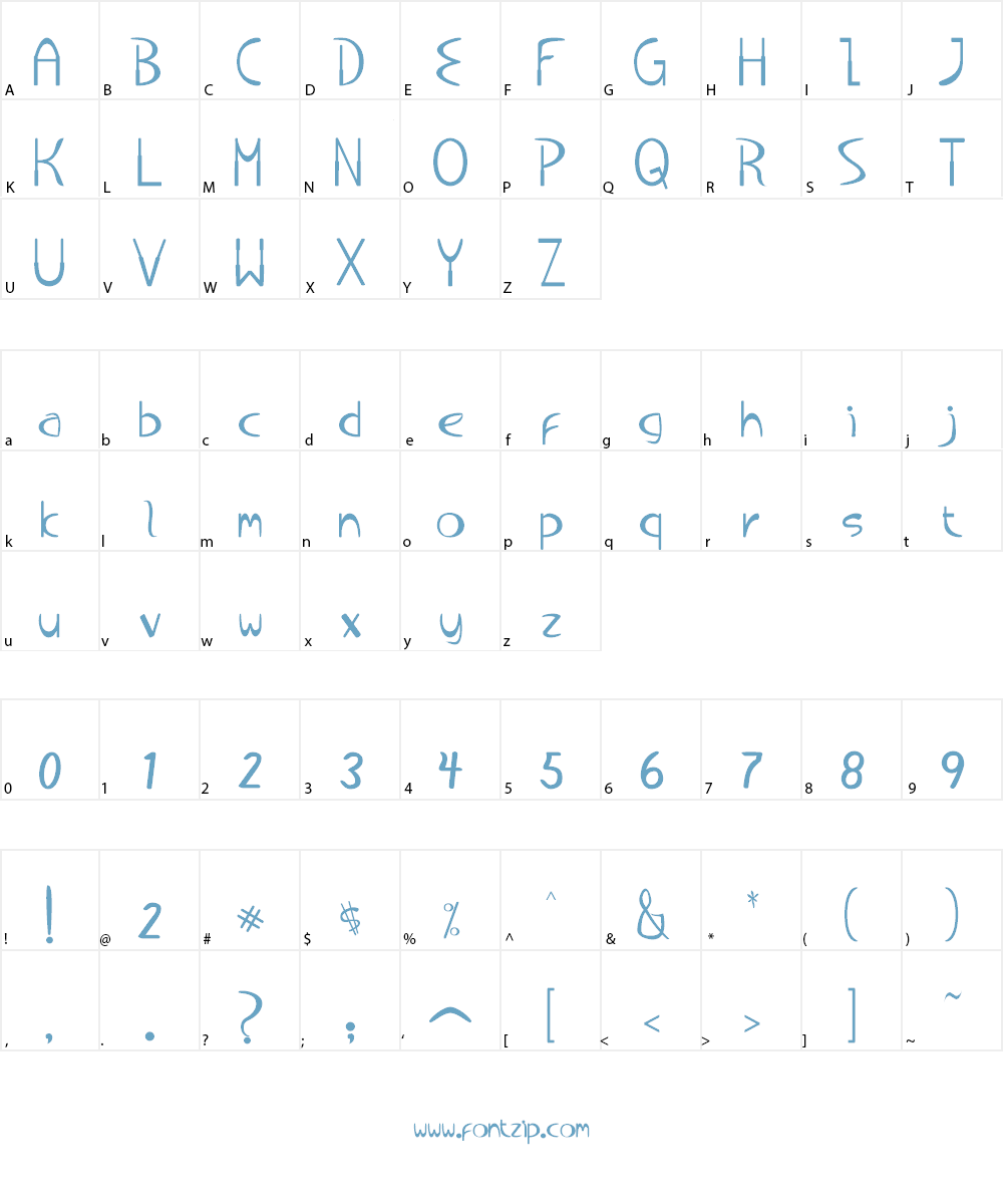BabyDoll Font Character