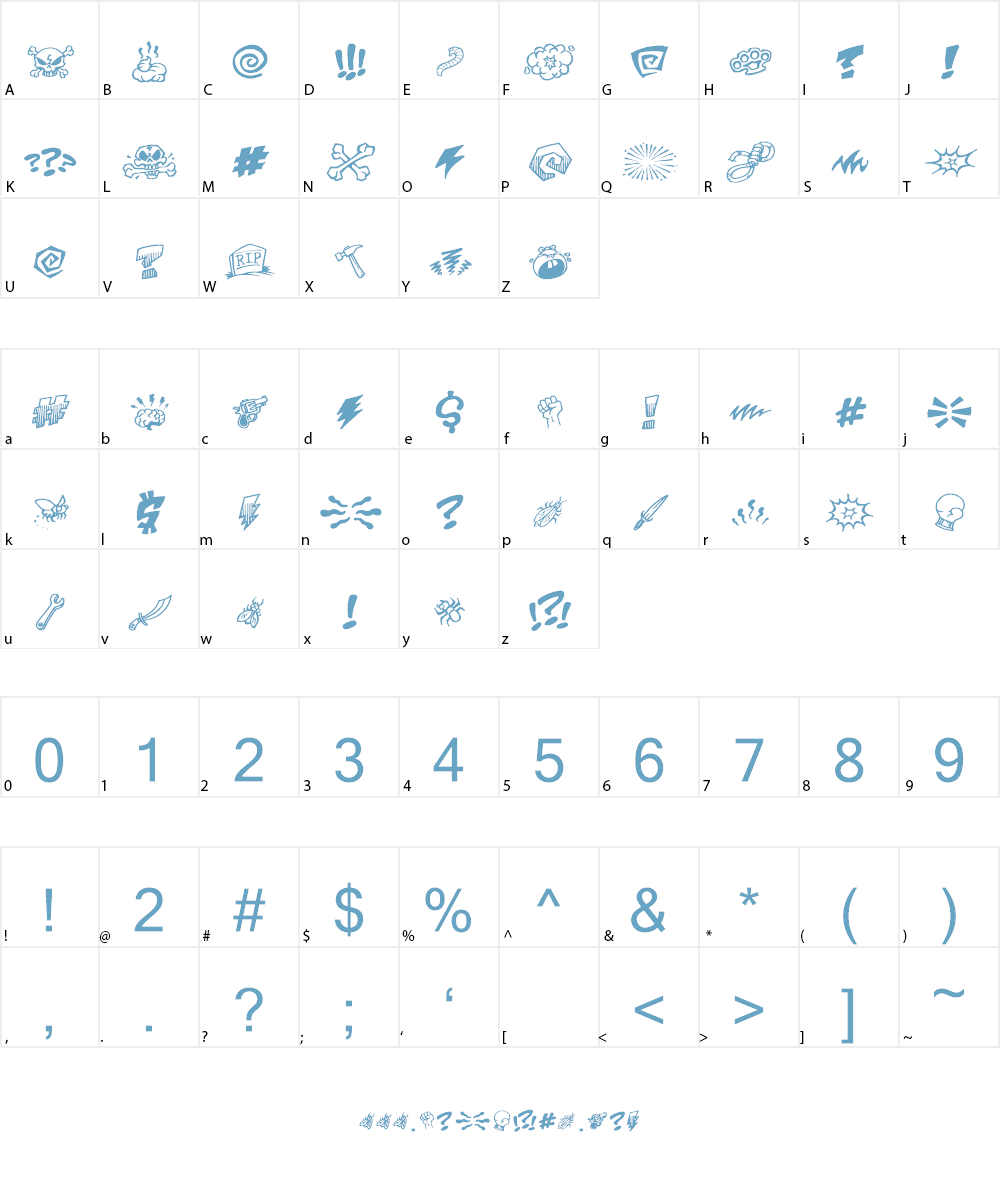 PottyMouth BB Font Character