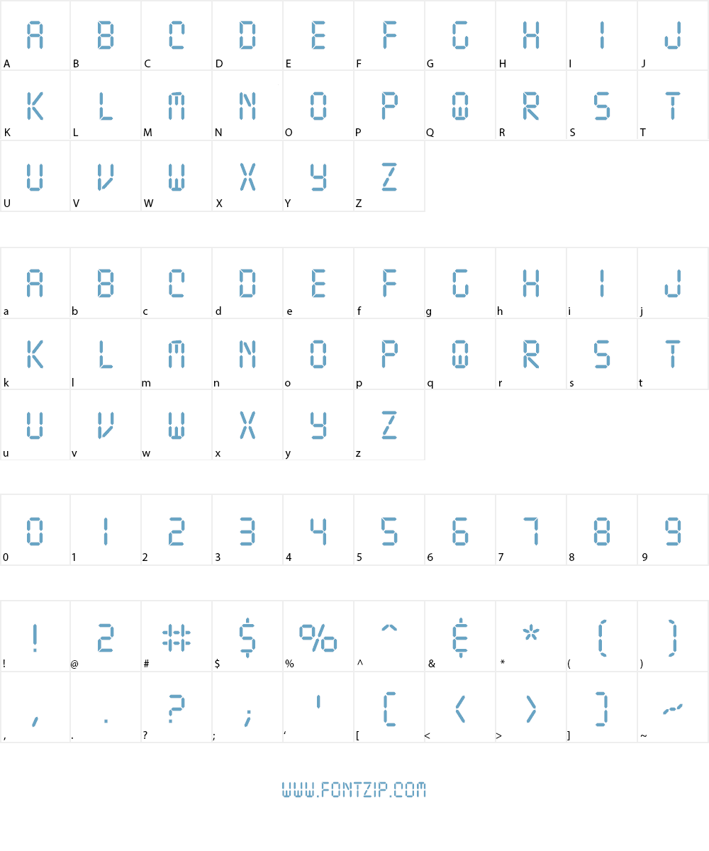 Ticking Timebomb BB Font Character