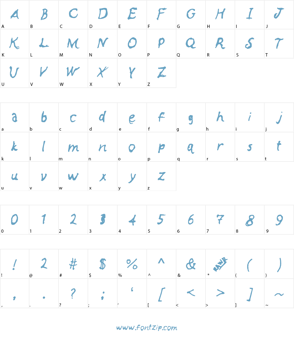 Anniemalistic Font Character