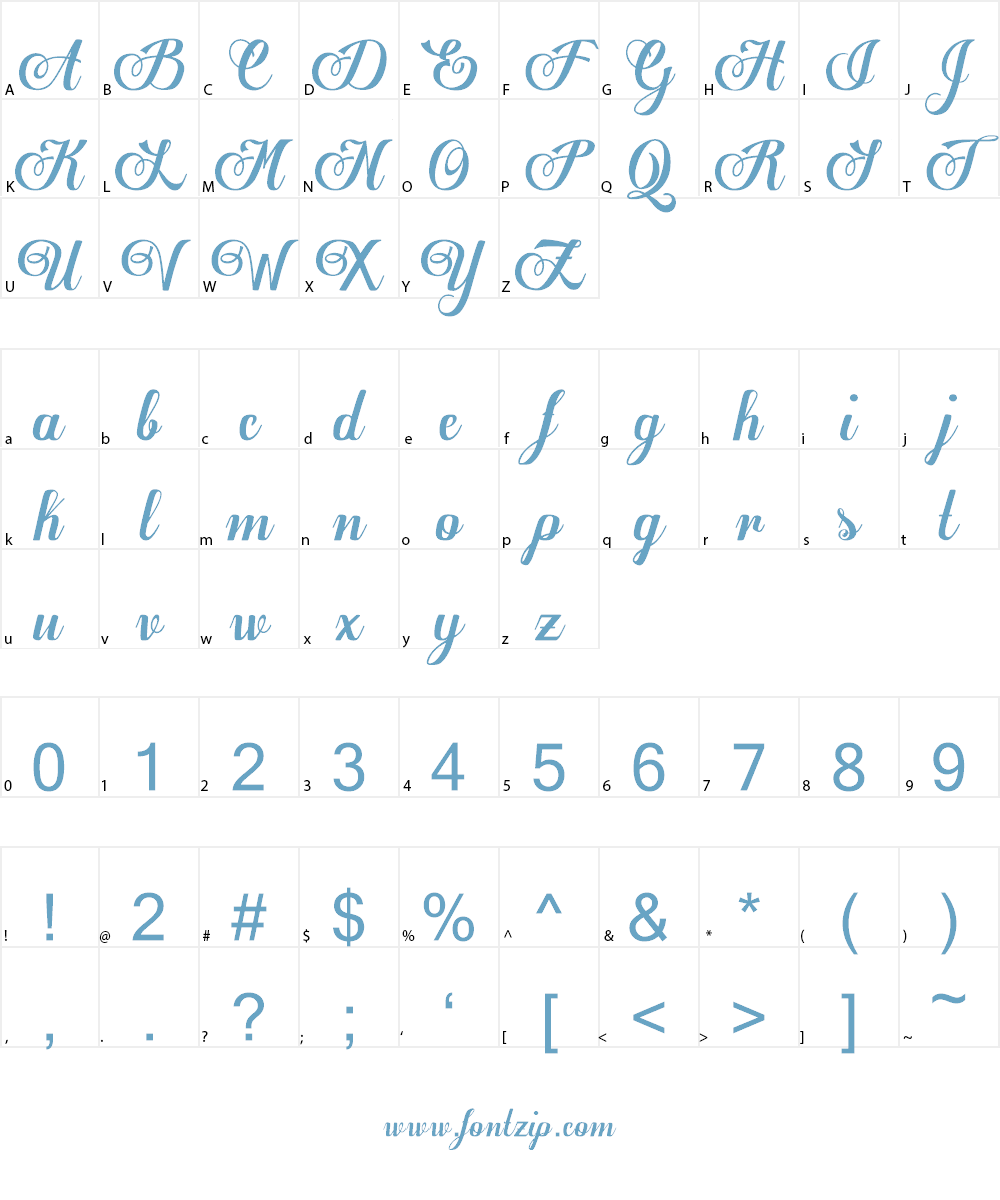 Egregio Script_demo Font Character
