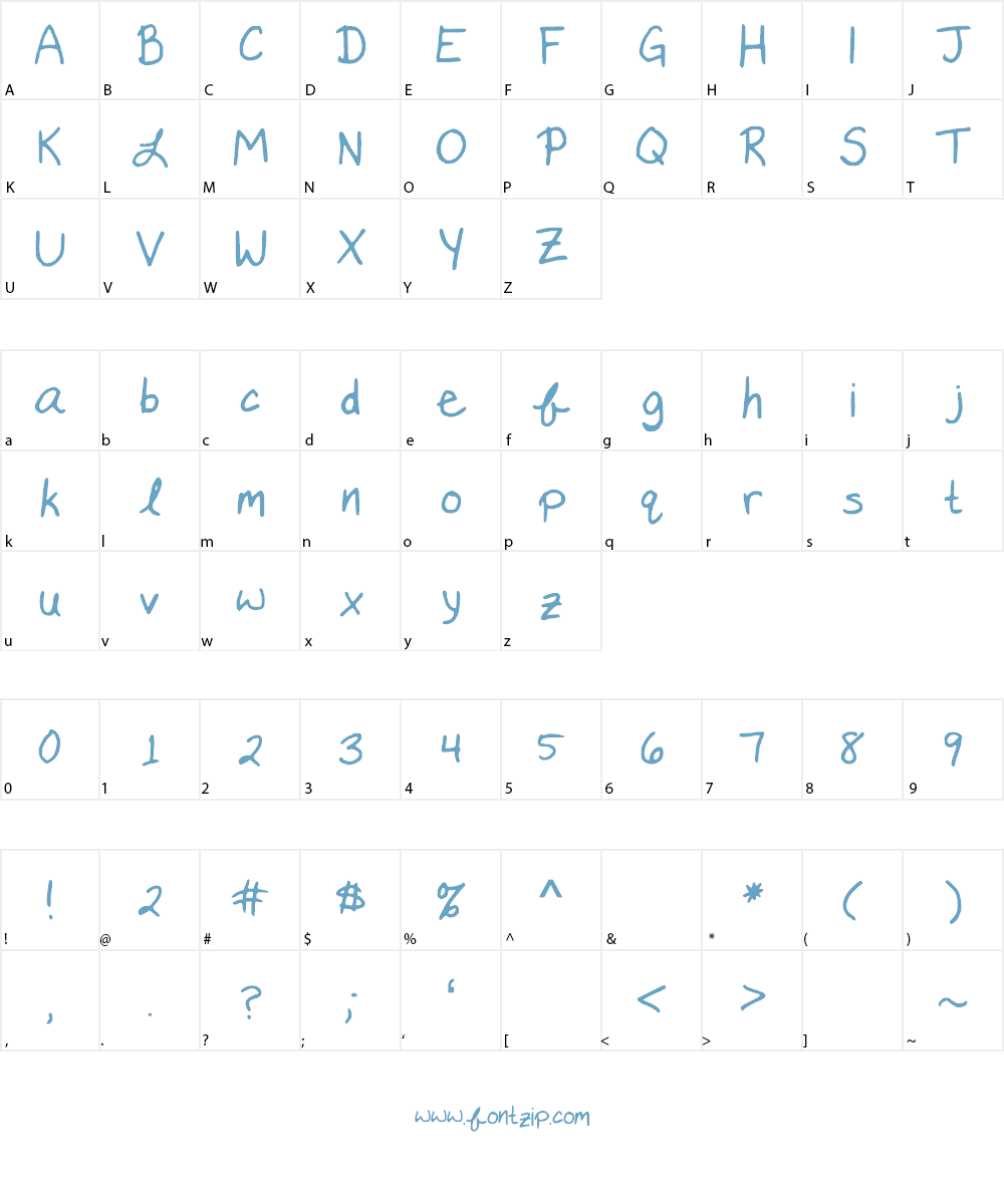 KatysFont Font Character