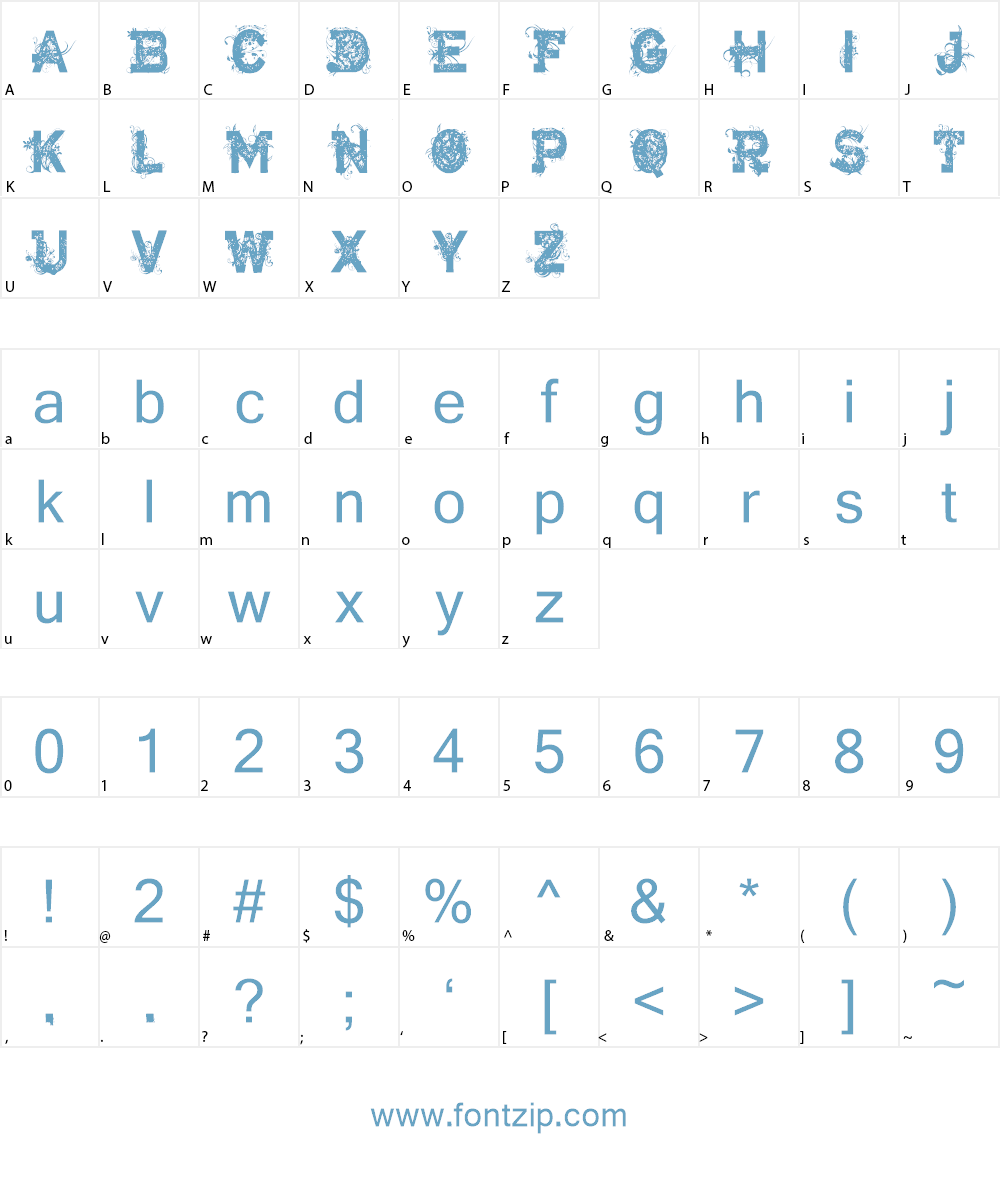 CF Armageddon Font Character
