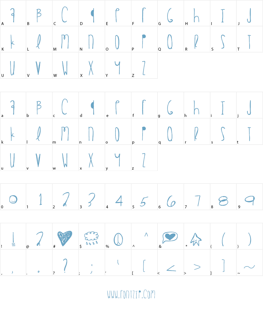 HappyEaster Font Character