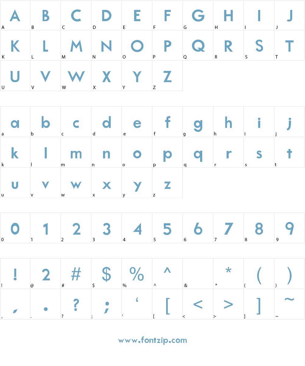 Pure Bold Font Character