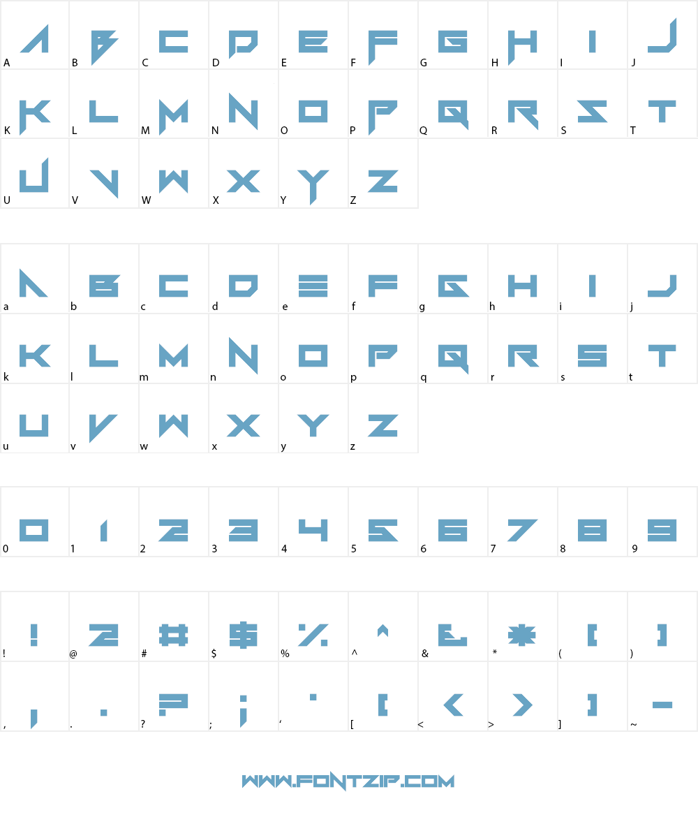 FoughtKnight Font Character