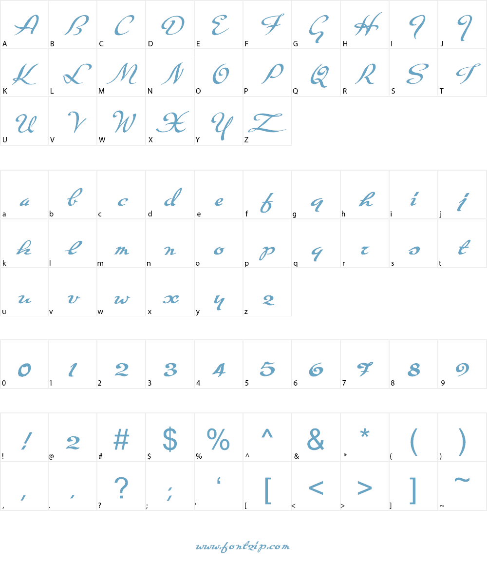 Carpete Font Character