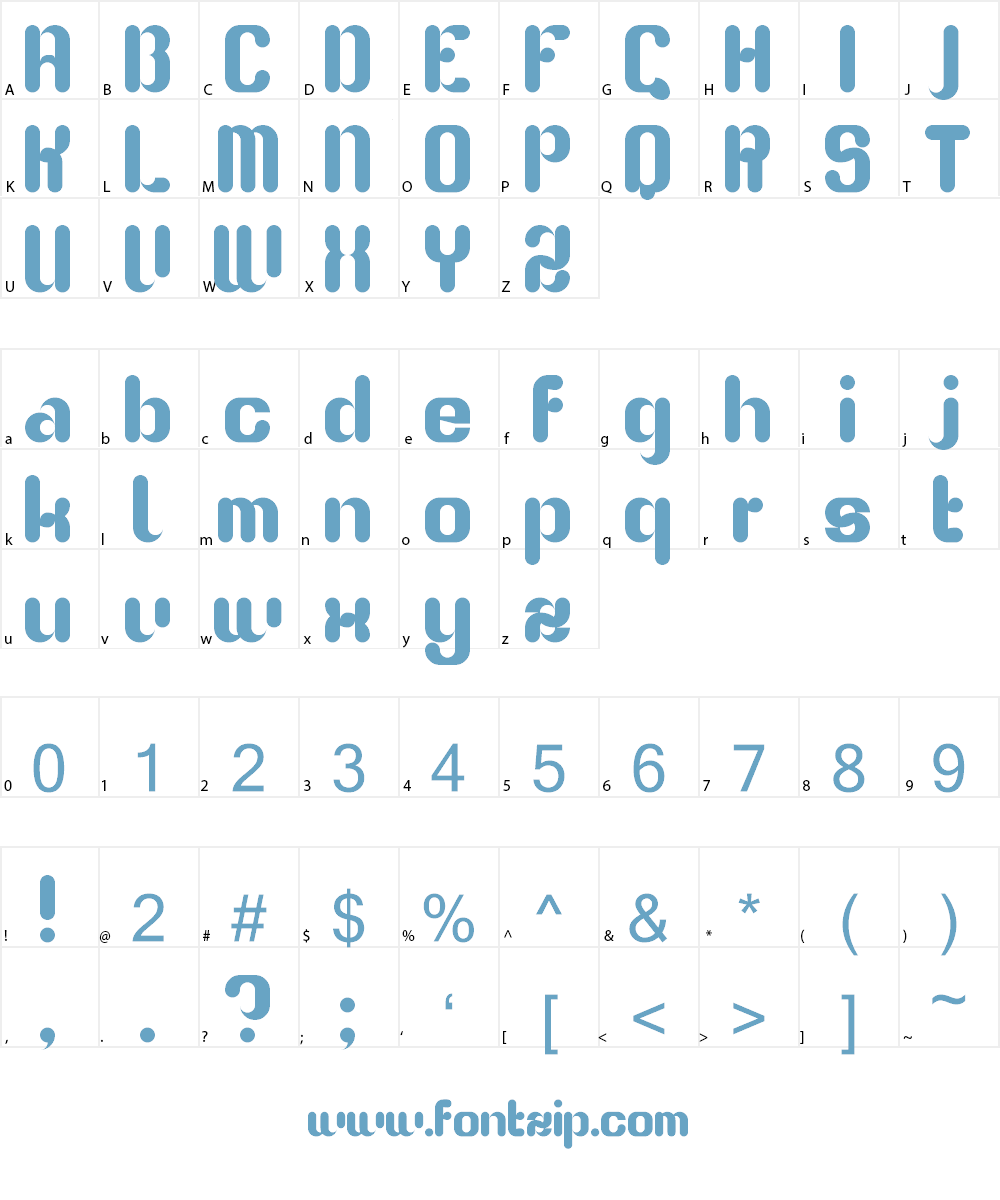 fs familiar-huttish Font Character