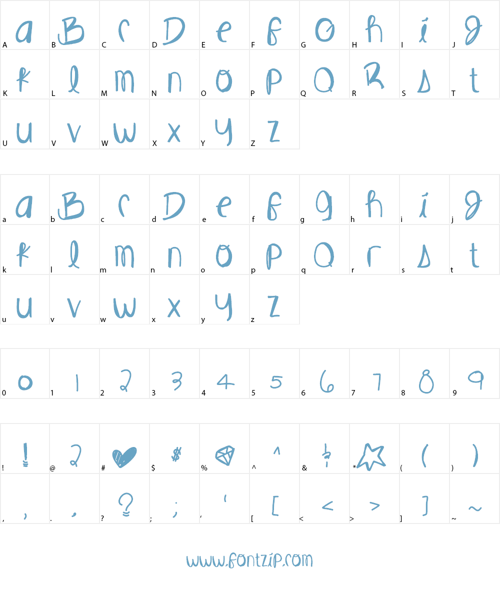 BeautifulRuins Font Character