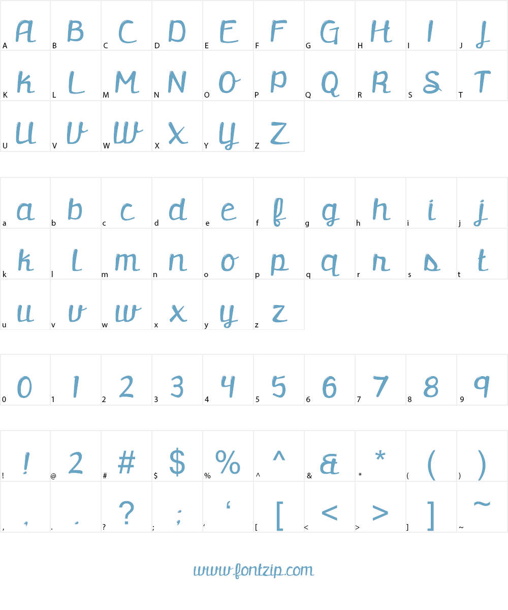 retrofitted Font Character