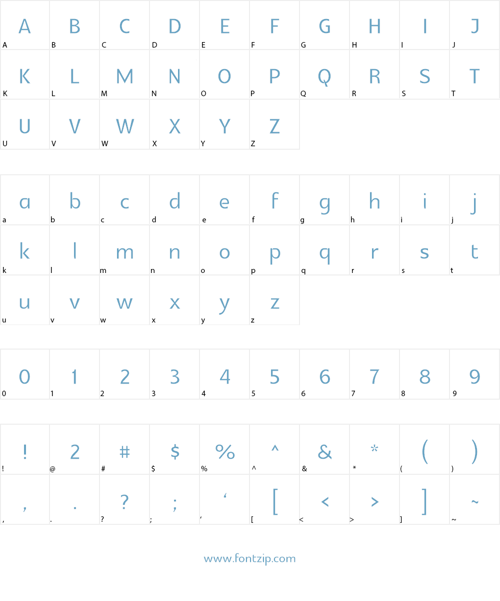 Glametrix Font Character