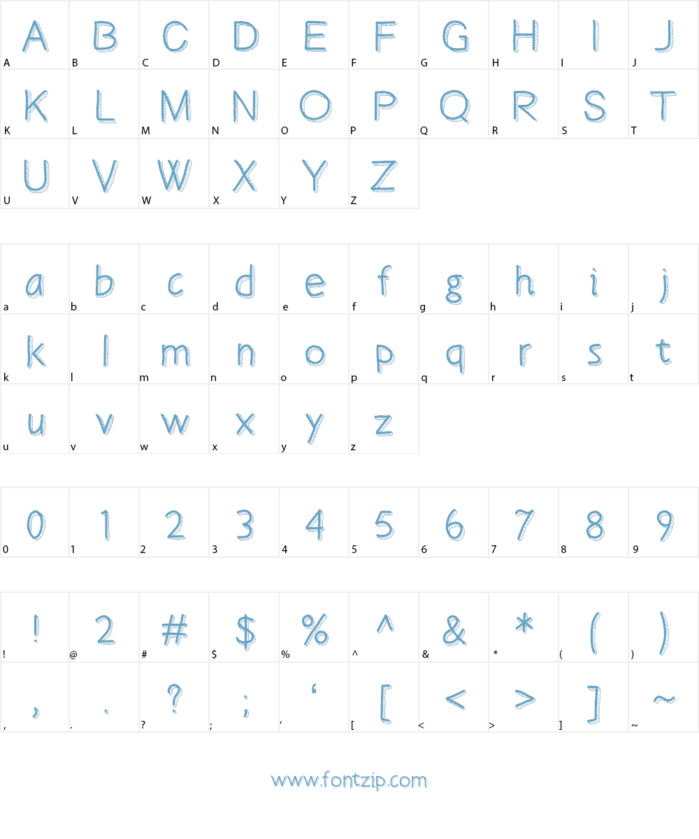 BestDayEver Font Character