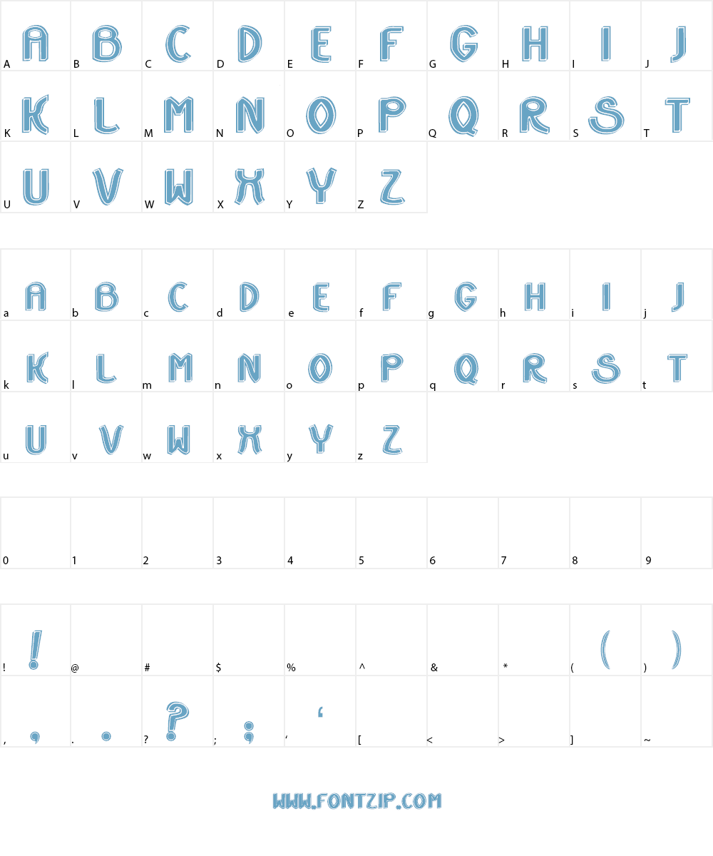 HoodWinked Font Character