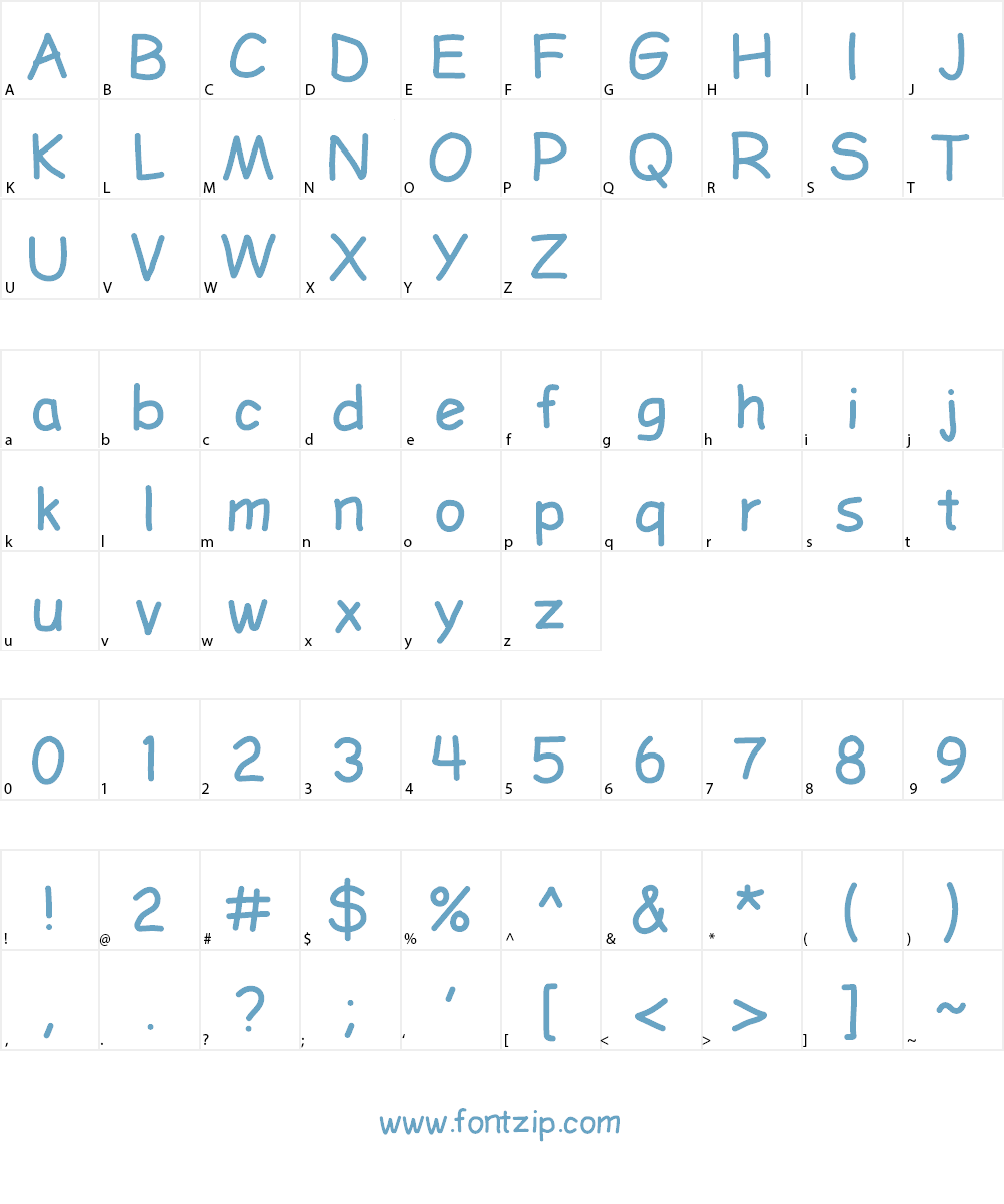 LDFComicSans Font Character