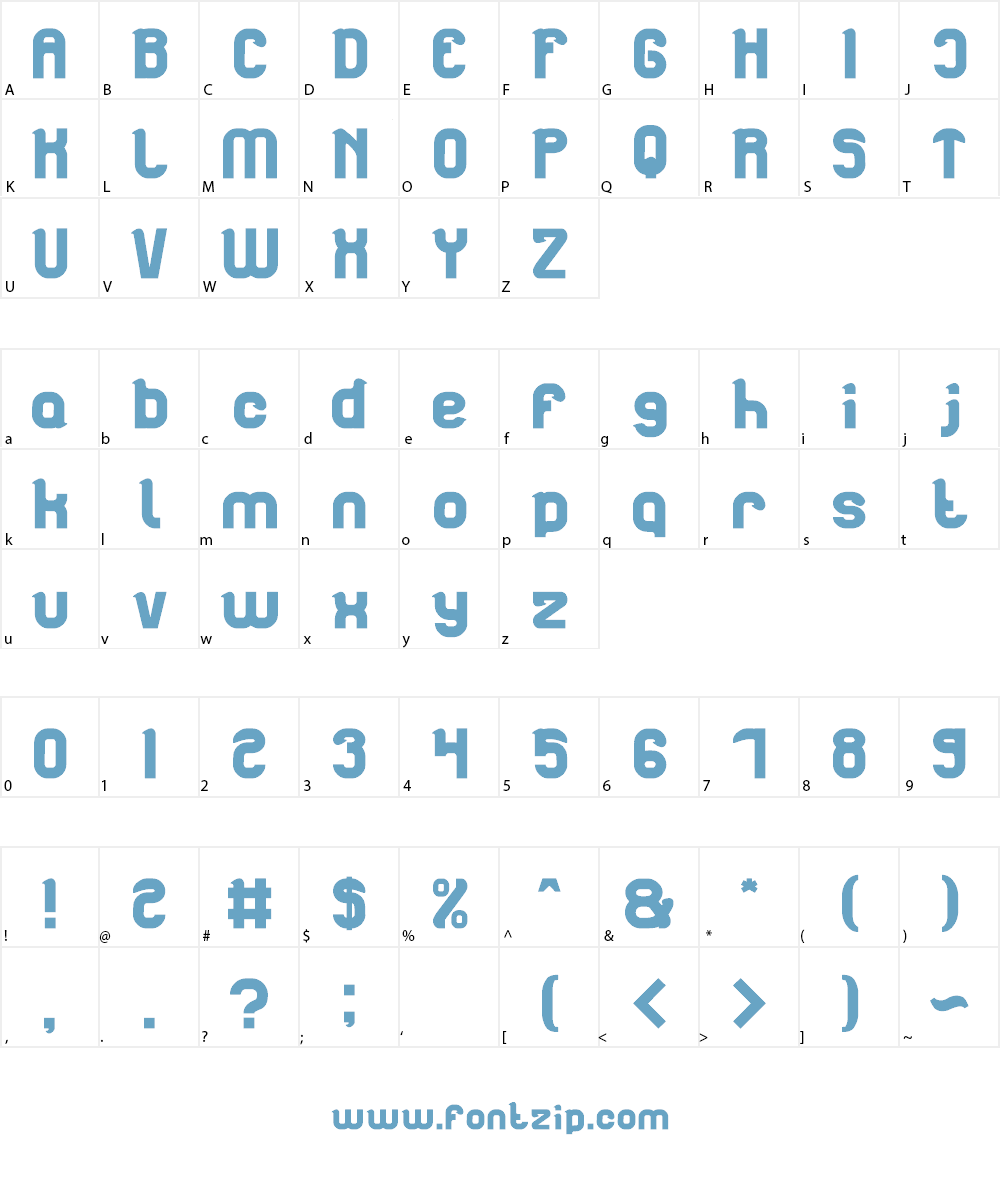 artistic Font Character